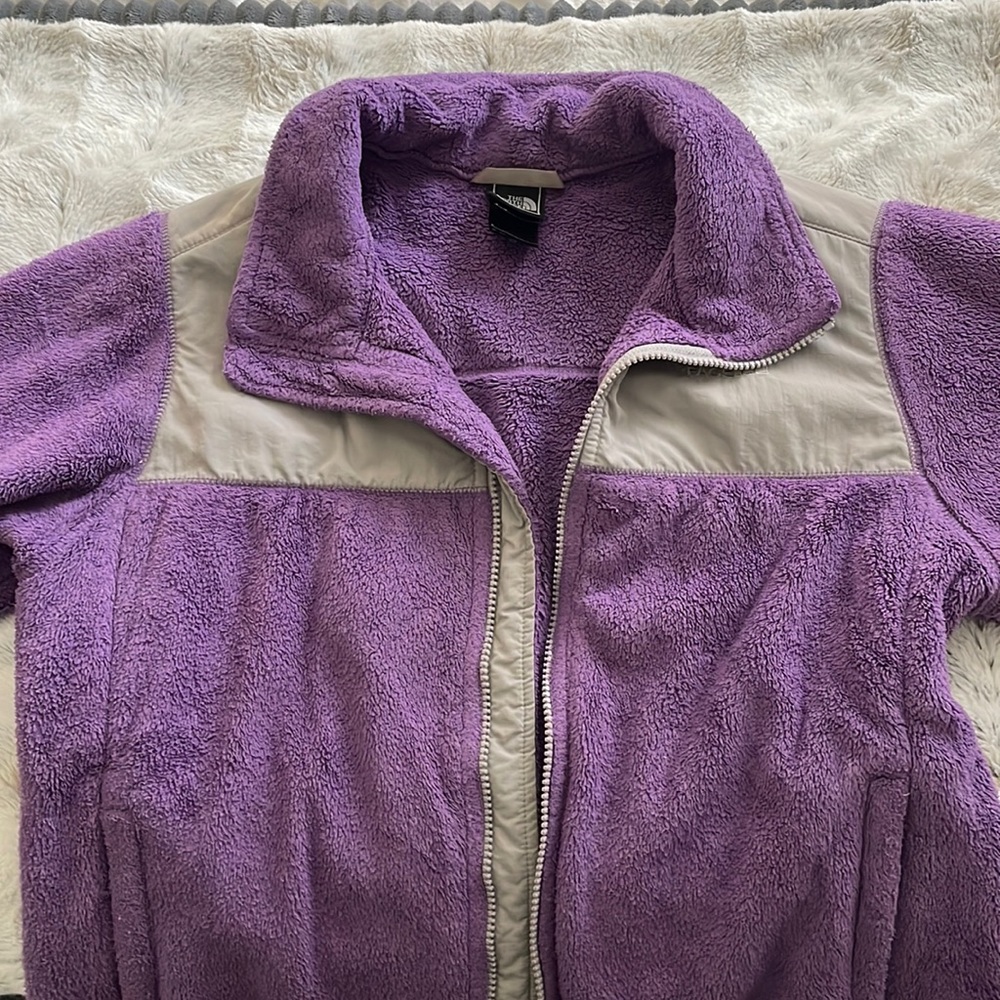 North Face Fuzzy Purple Coat!